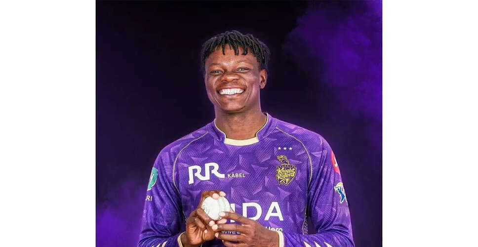 KKR Welcomes Zimbabwean Bowler Blessing Muzarabani for IPL 2026