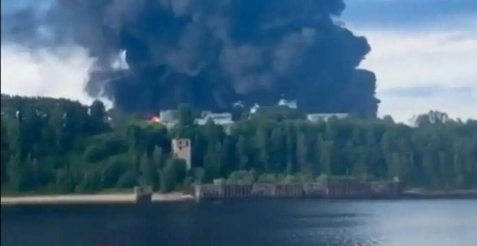 Ukrainian Drone Strike Causes Major Fire at Russian Oil Depot