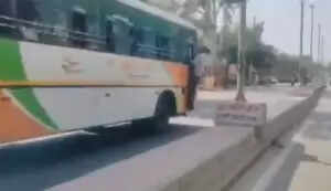 Shocking Incident in Hathras: Bus Driver Drags Man for Nearly a Kilometer
