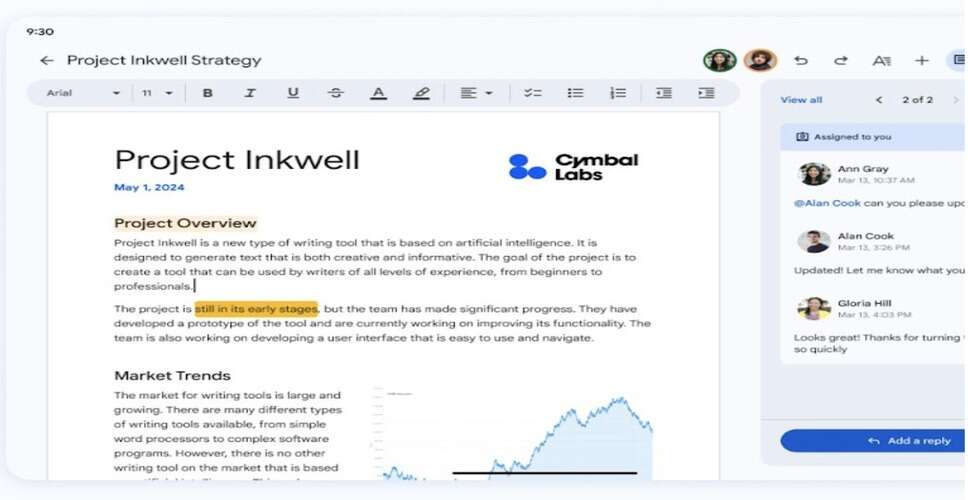 Google introduces modernised visual design for Docs, Sheets on Android
