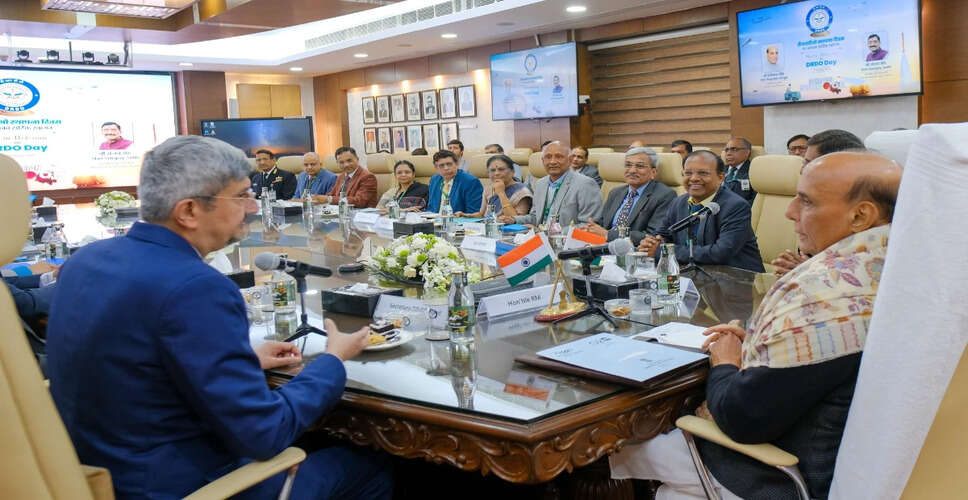 Rajnath Singh Highlights DRDO's Role in National Defense at Establishment Day Meeting