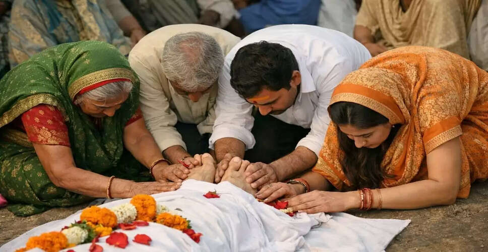Understanding the Tradition of Touching the Feet of the Deceased in Antim Sanskar