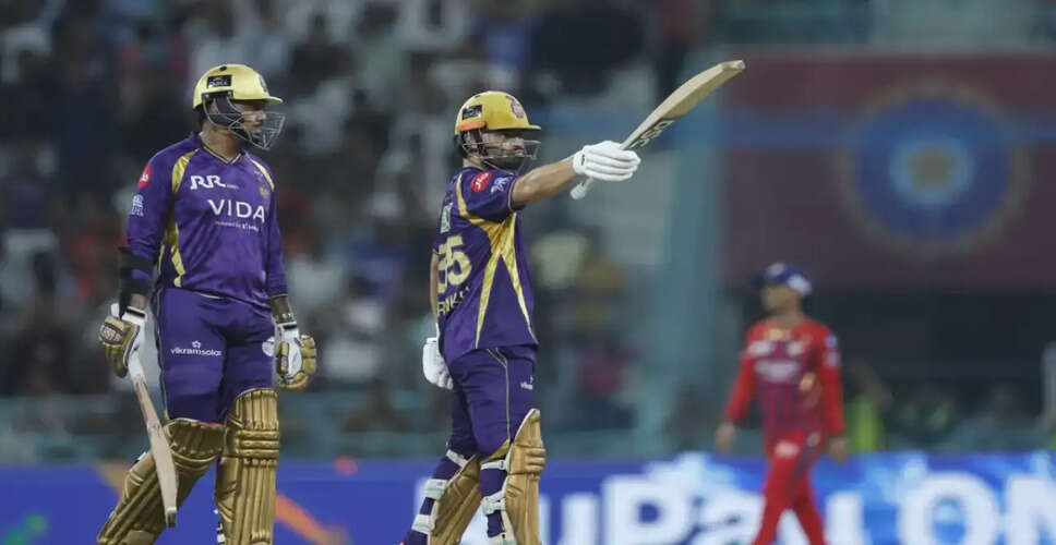 Rinku Singh's Stellar Performance Leads KKR to Victory in IPL 2026