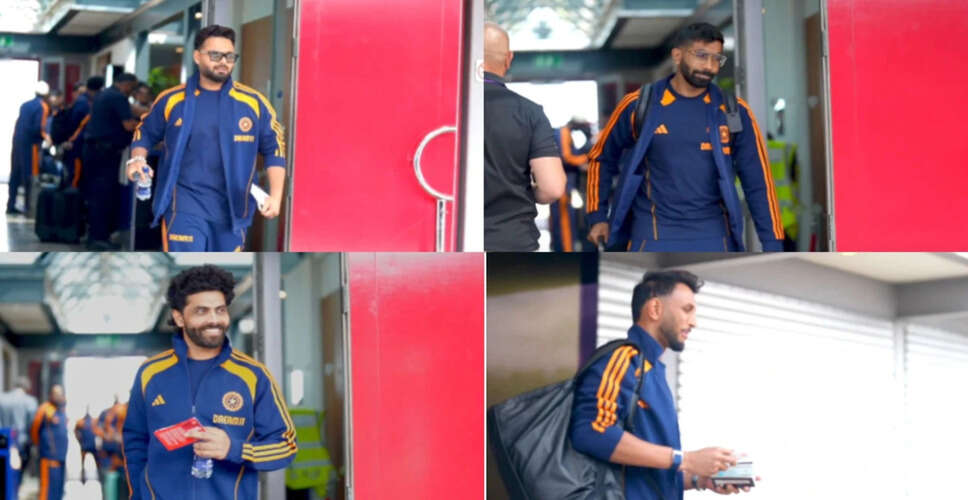 India's Cricket Team Arrives in the UK for Test Series Against England
