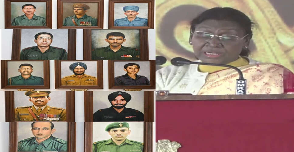 President Murmu Unveils Param Vir Gallery on Vijay Diwas