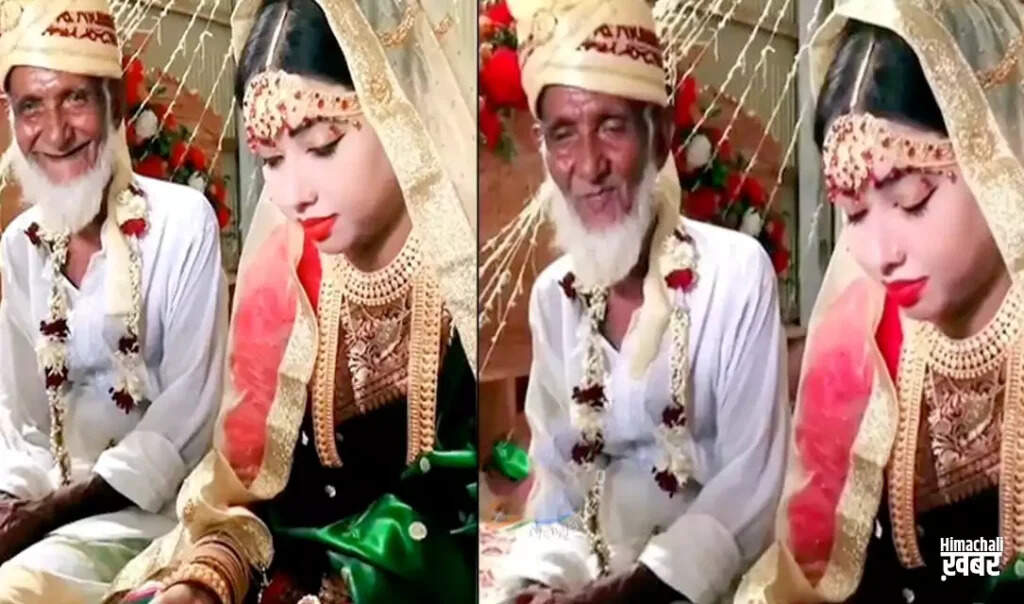 Elderly Man Ties the Knot with Young Bride, Sparks Reactions Online