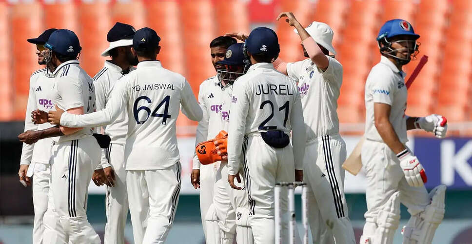 India Takes Command in Test Against Afghanistan with 564 Runs