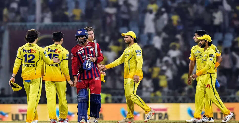 Chennai Super Kings Face Setback in IPL 2026 Playoff Race