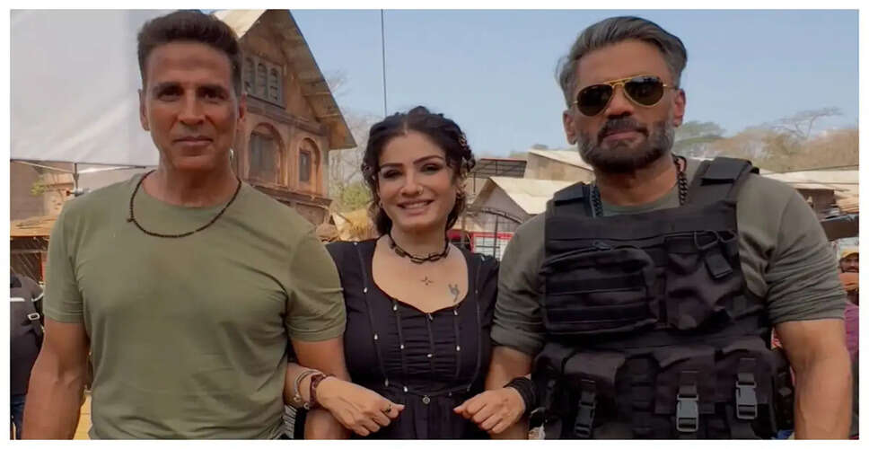 Akshay Kumar, Suniel Shetty, and Raveena Tandon Reunite in 'Welcome to the Jungle'