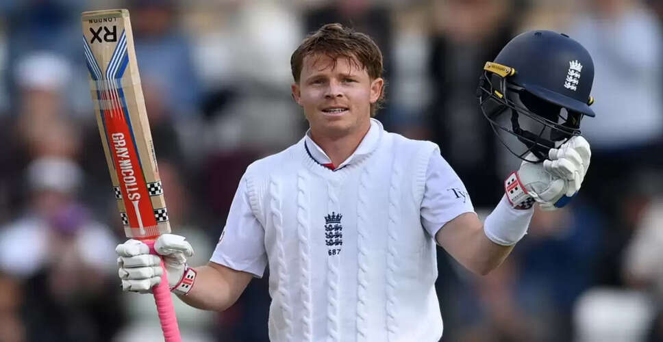 Ben Stokes Supports Ollie Pope Following Impressive Century Against Zimbabwe