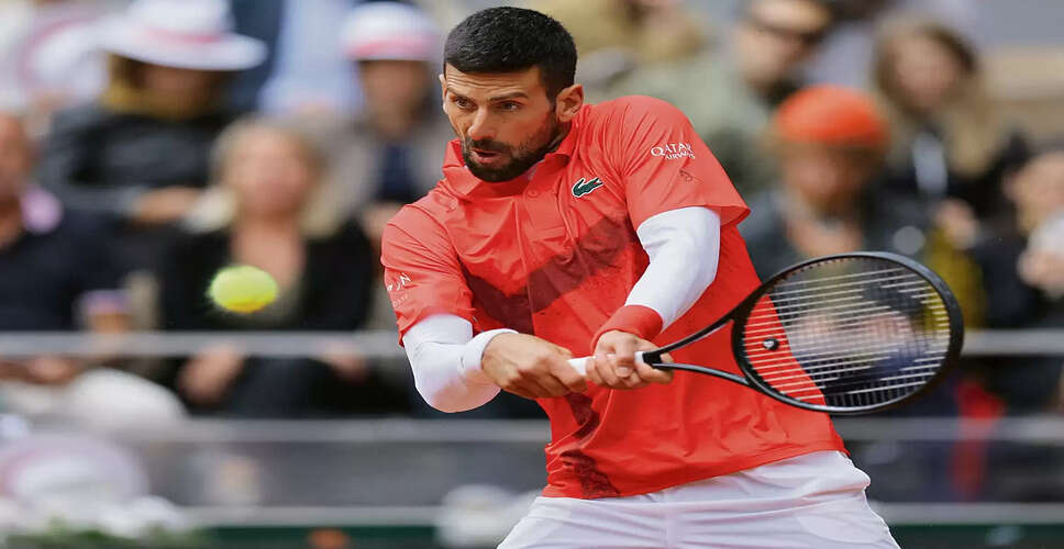 Novak Djokovic Advances to French Open Second Round with Ease