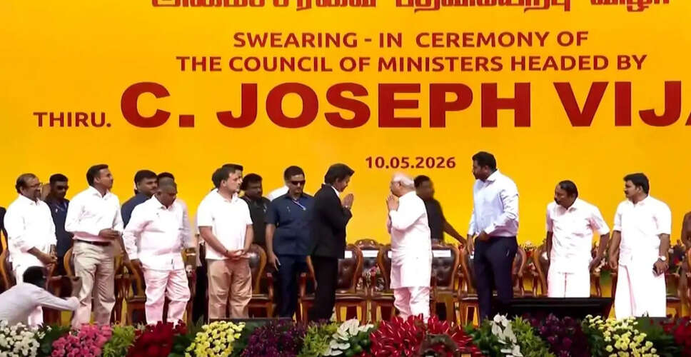 Chandrashekar Joseph Vijay Takes Oath as Tamil Nadu's New Chief Minister