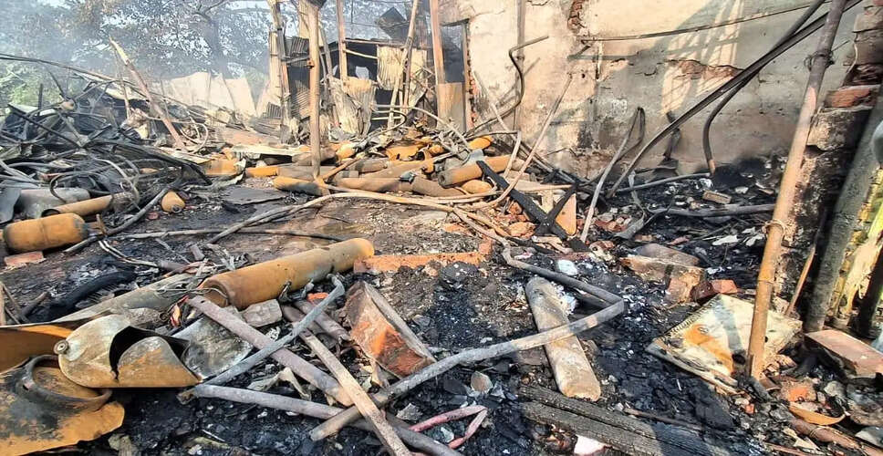 Massive Fire Erupts in Delhi's Mangolpuri Furniture Market