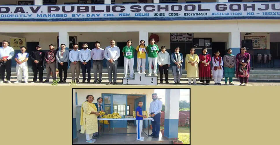 DAV Public School Gohju Hosts Exciting 5 KM Marathon for World Athletics Day