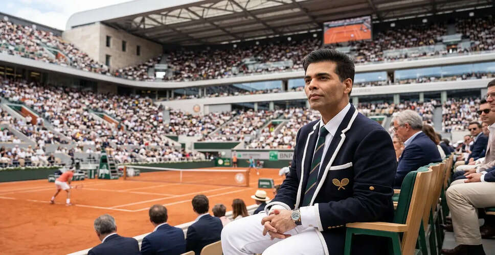 Karan Johar Shines at Roland-Garros: A Cultural Ambassador for Indian Cinema