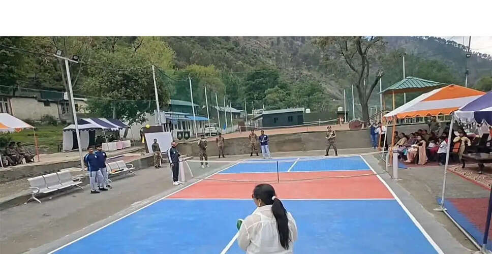CRPF Launches Jammu and Kashmir's First Pickleball Court to Boost Fitness