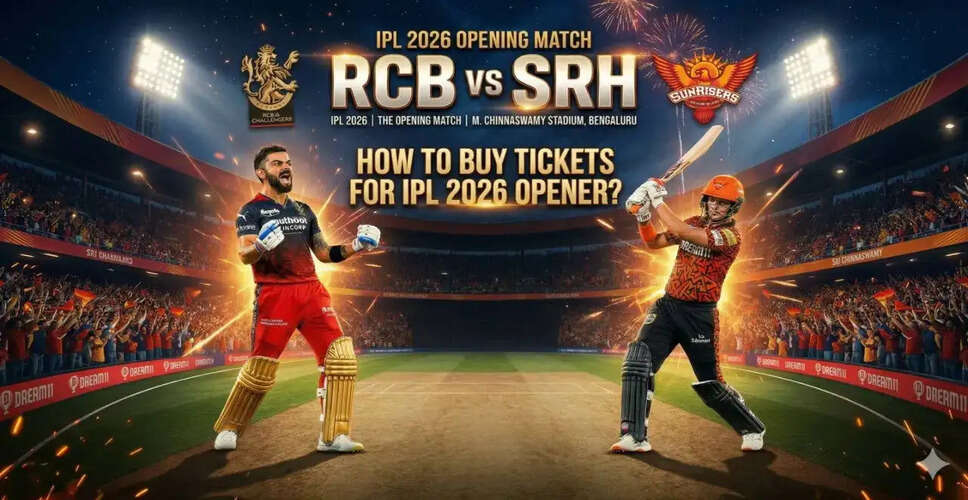 IPL 2026: RCB vs SRH Match Details and Ticket Information