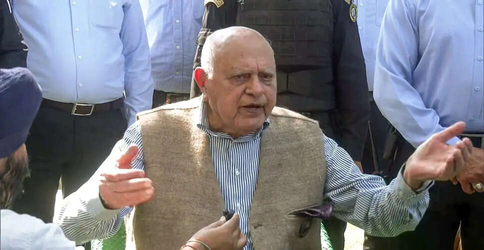 Farooq Abdullah Urges PM Modi to Fulfill Jammu and Kashmir Statehood Promise