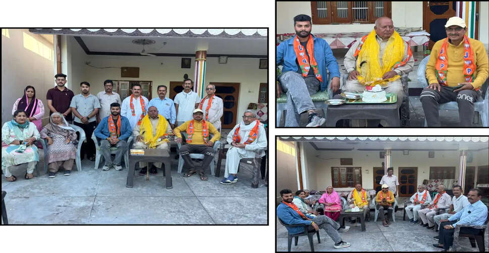 Celebrating Captain Rumal Singh's 82nd Birthday with BJP Party Members