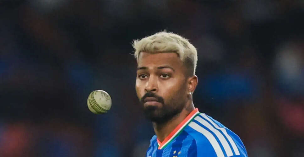 Hardik Pandya Excluded from ODI Series Against Afghanistan Due to Injury