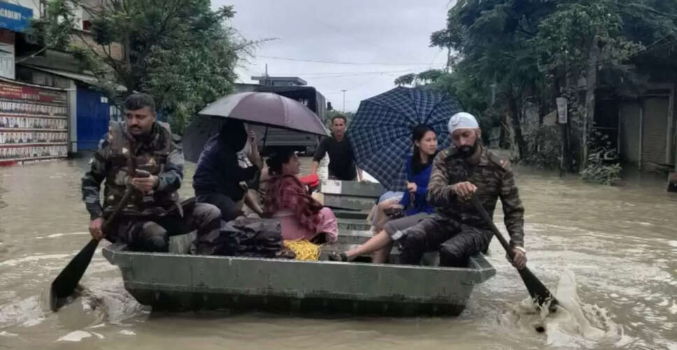 Historic Rainfall Hits Assam's Silchar District, Flooding Affects Northeast India