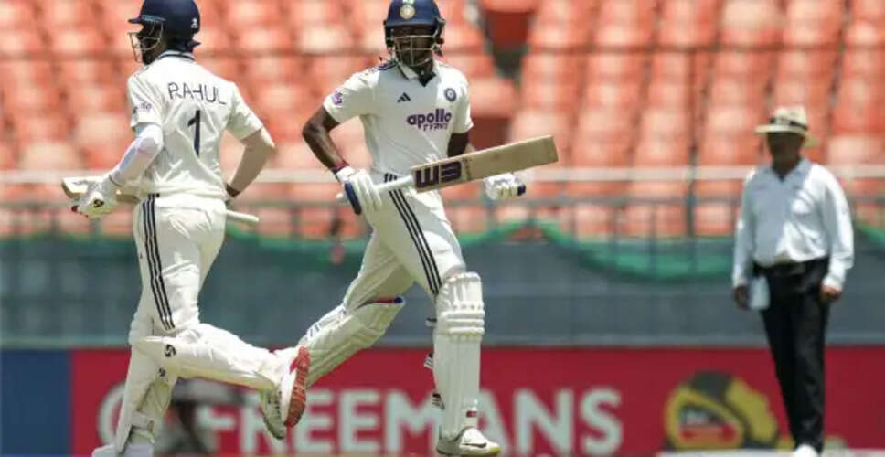 India's Stellar Start: Sudharsan and Rahul Shine in Test Against Afghanistan