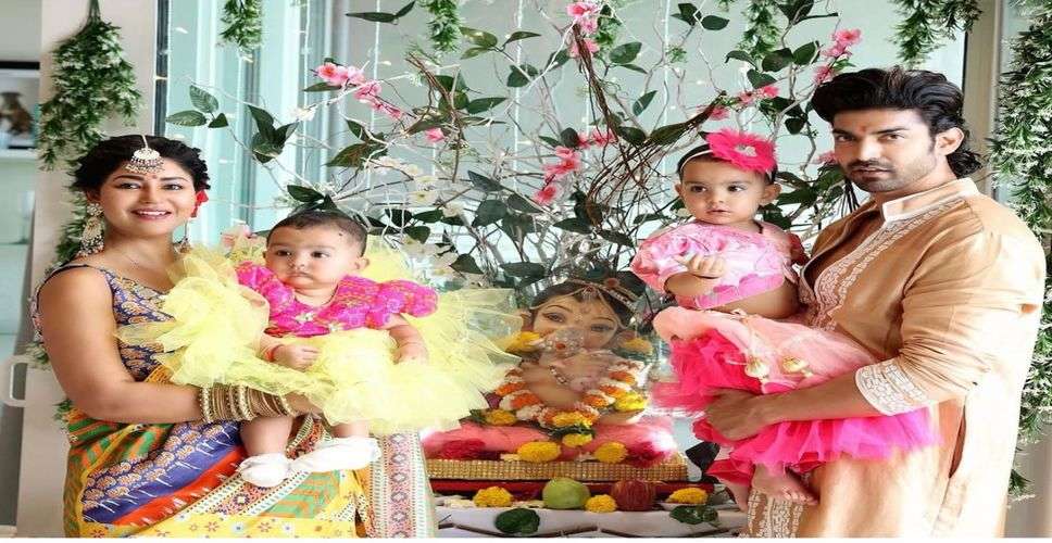 Debina, Gurmeet celebrate Ganesh Chaturthi with daughters