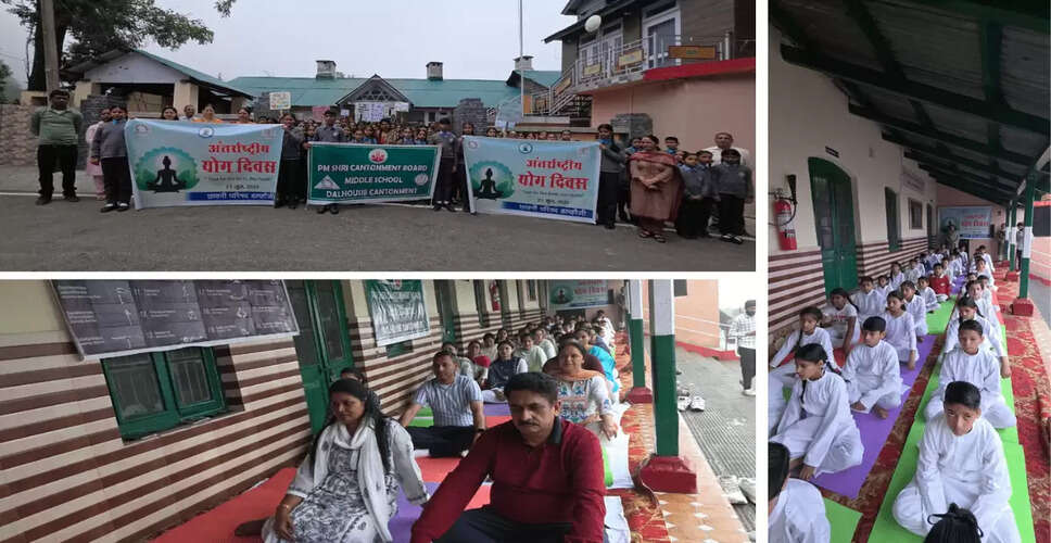 Dalhousie and Bakloh Cantonment Boards Celebrate International Yoga Day with Community Spirit