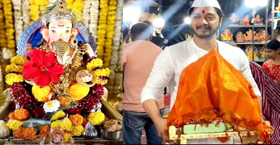 Shreyas Talpade celebrates Ganesh Chaturthi with full devotion in Mumbai