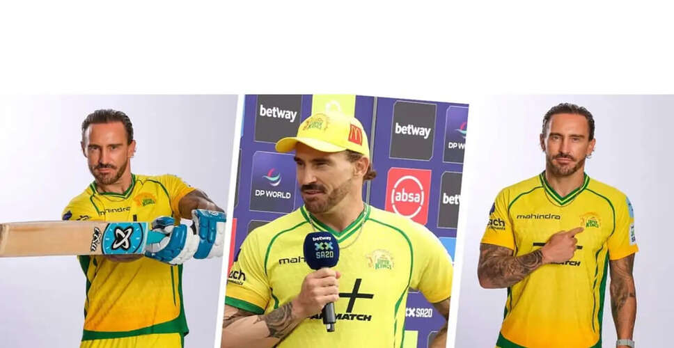 Faf du Plessis Highlights SA20's Impact on South African Cricket Talent