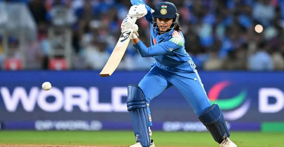 Smriti Mandhana Ascends to Top of ICC Women&rsquo;s ODI Rankings