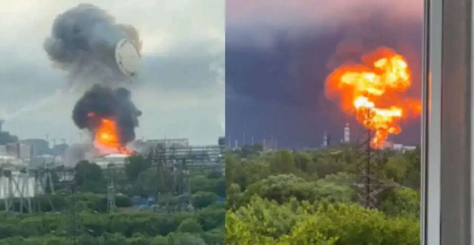 Dramatic Drone Strike on Russian Oil Refinery Captured on Video