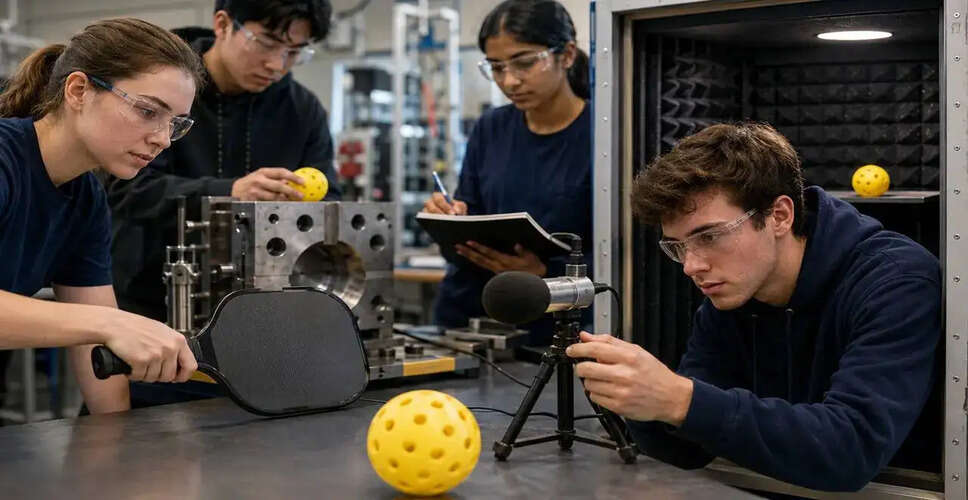 Engineering Students Innovate to Reduce Pickleball Noise
