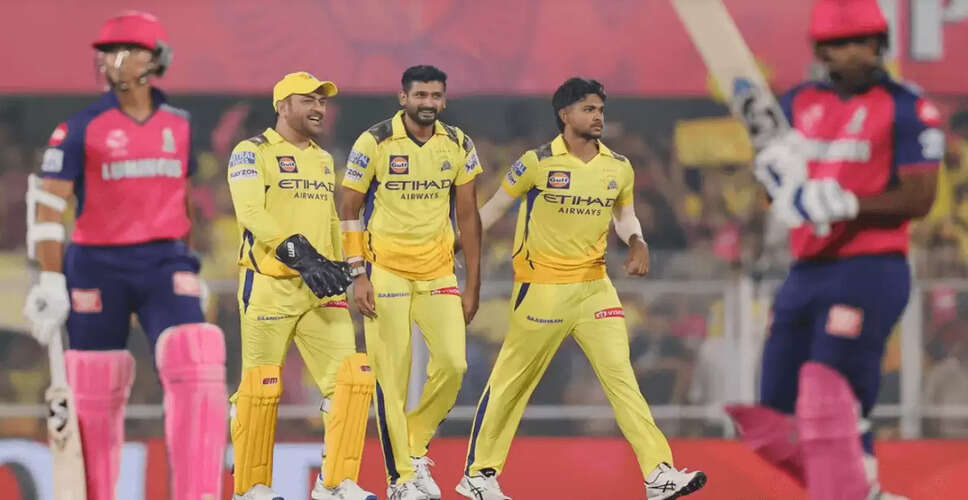 Chennai Super Kings and Rajasthan Royals Clash in Final Match of the Season