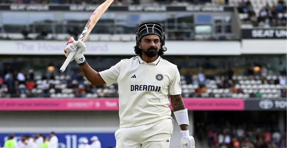 KL Rahul's Unusual Rush to Dressing Room After Century in Leeds Test
