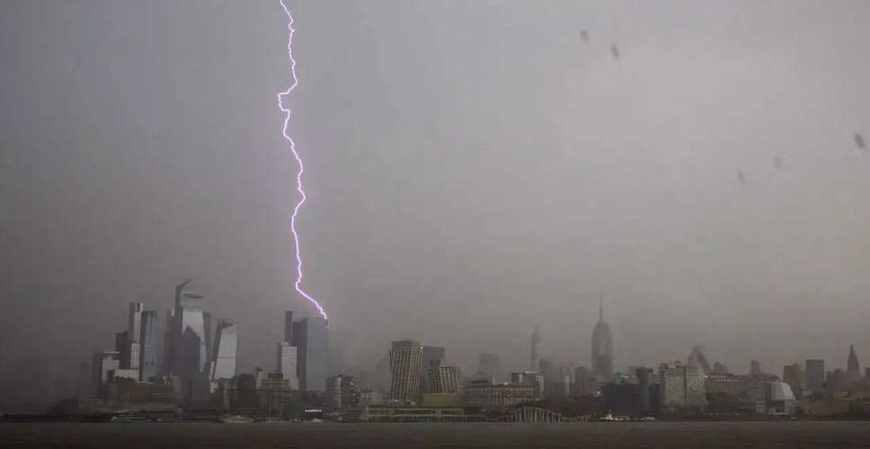Severe Thunderstorm Warning Issued for Ocean County and New York City