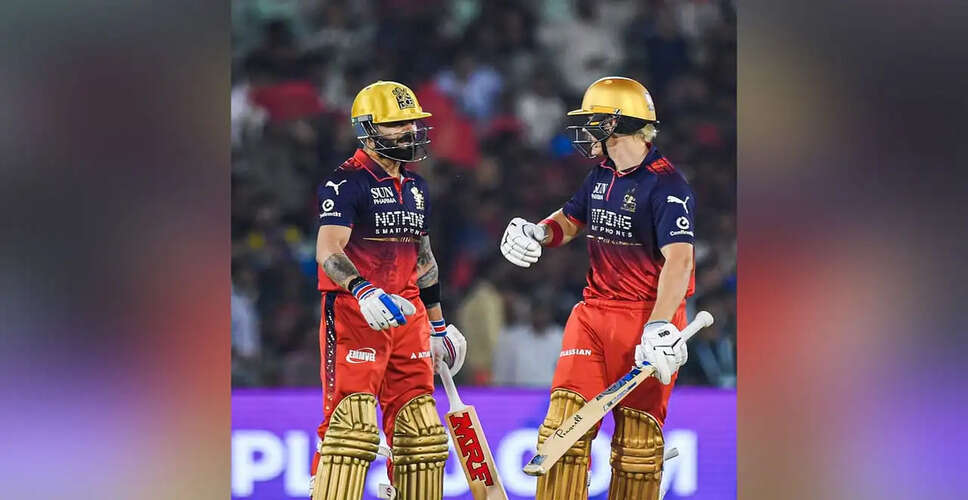 RCB Aims for Strong Opening Partnership Against KKR Amid Injury Concerns