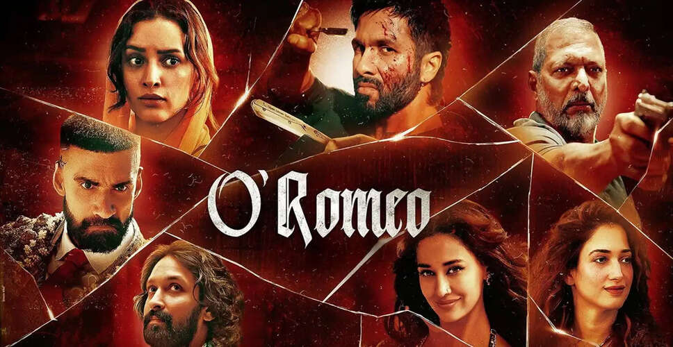 Shahid Kapoor and Tripti Dimri's *O Romeo* Set for OTT Release This March