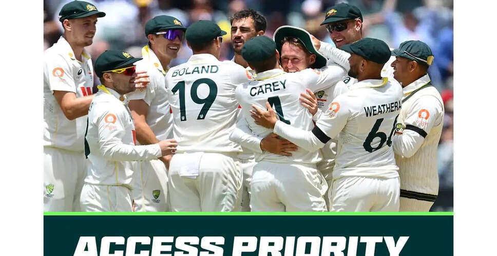 Cricket Australia Launches Pre-Sale for 2026-27 Men's International Summer Tickets