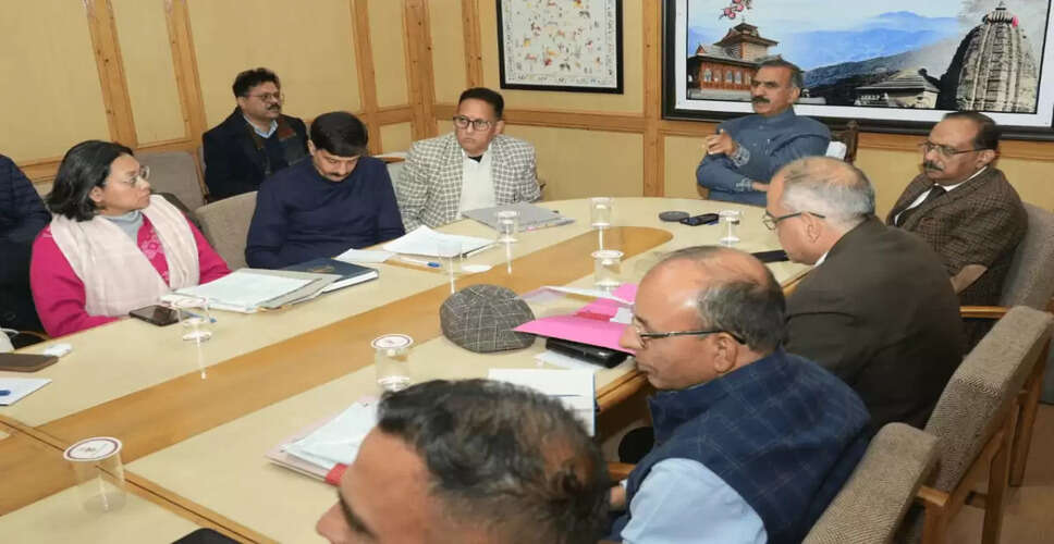 Himachal Pradesh Chief Minister Implements New Revenue Case Hearing Schedule