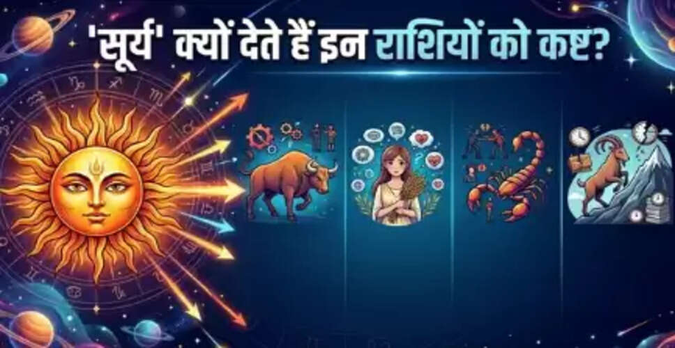 Impact of Sun on Specific Zodiac Signs According to Vedic Astrology
