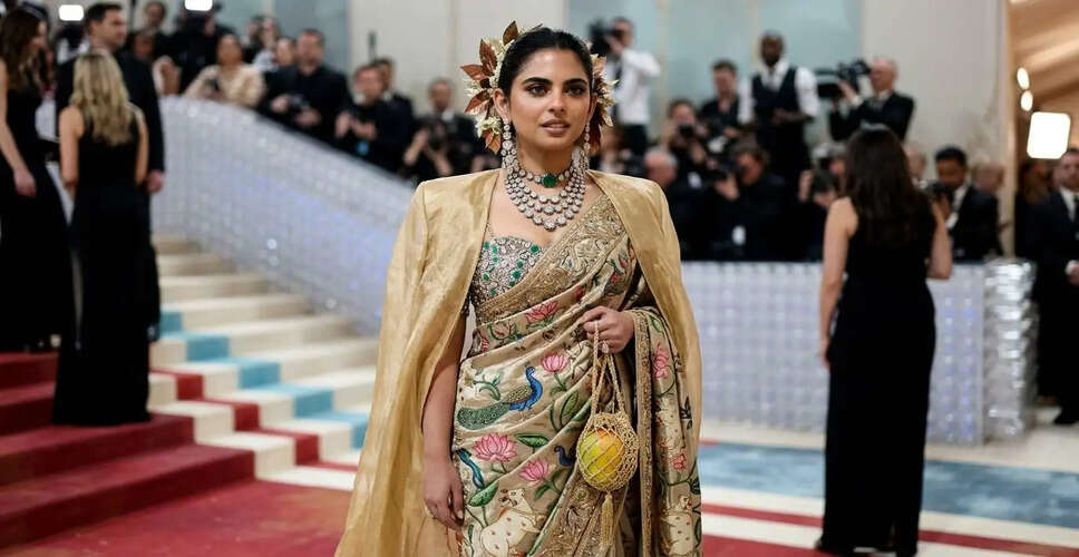 Isha Ambani Dazzles at Met Gala 2026: A Fusion of Tradition and Modernity