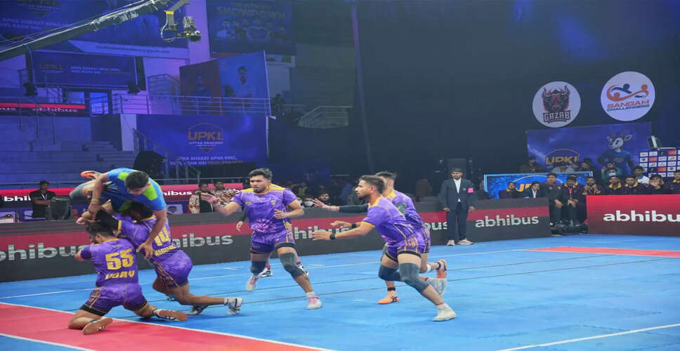 Exciting Matches Highlight Day Two of Uttar Pradesh Kabaddi League Season 2