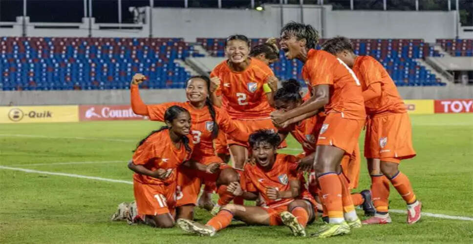 India Secures Historic AFC Women's Asian Cup Qualification with 2-1 Win Over Thailand