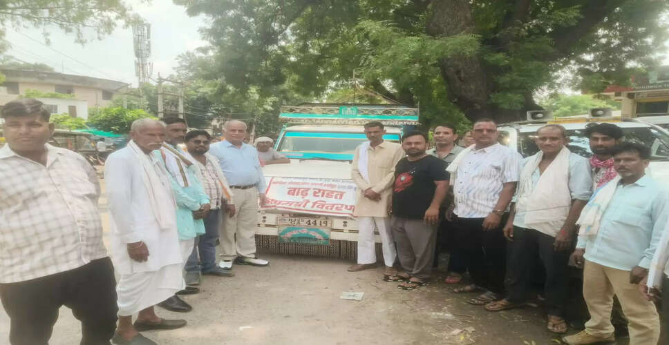 Sheopur MLA Babu Jhandel Sends Relief Supplies to Flood-Affected Areas