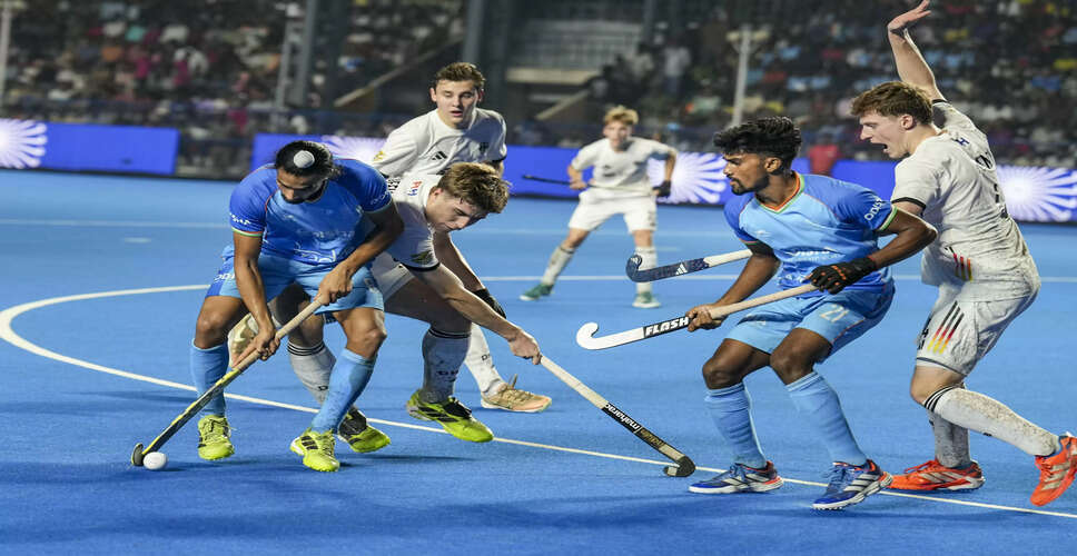 India Falls Short Against Germany in FIH Men’s Junior World Cup Semifinal