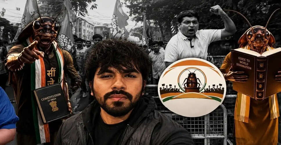 Cockroach Janta Party Protests in Delhi Over NEET-UG Exam Issues