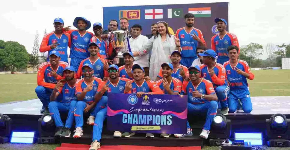 Historic Debut for India's Mixed Disability Cricket Team at Lord's