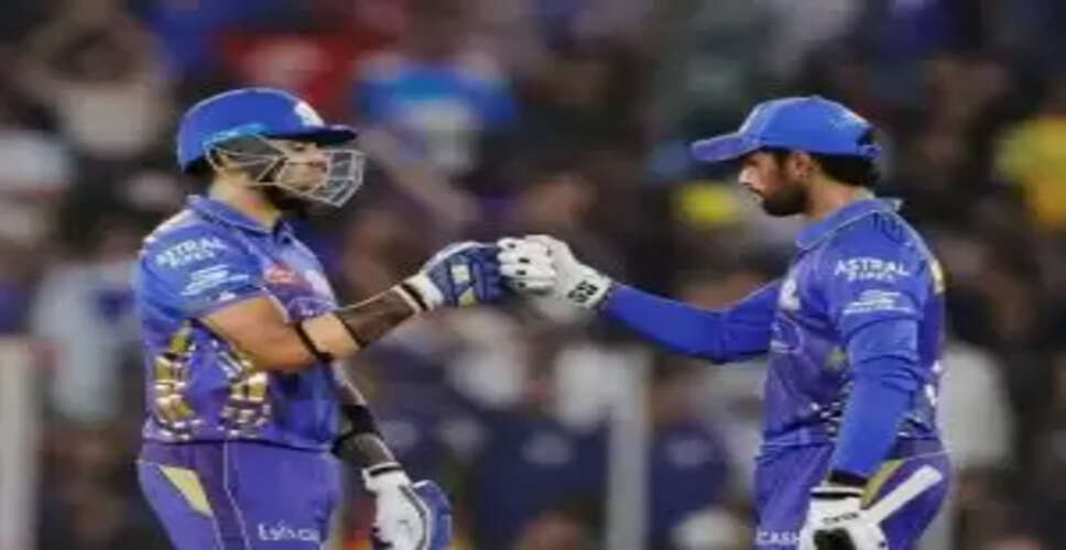 Mumbai Indians Set a Challenging Target Against Punjab Kings in IPL Qualifier