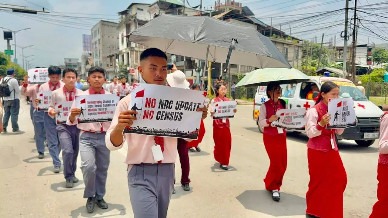 Massive Rally in Imphal Calls for Postponement of Census in Manipur